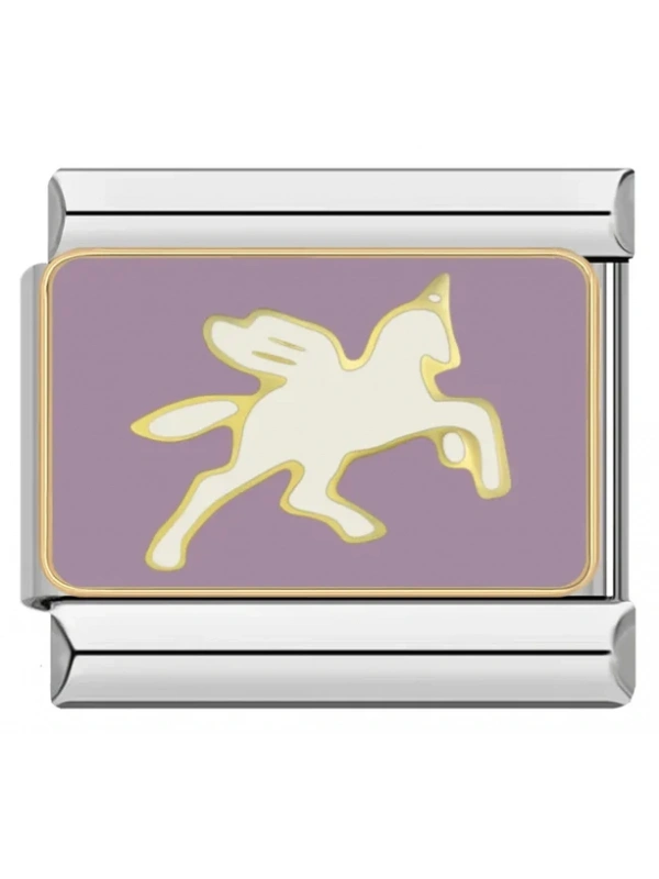 Mor Unicorn - 406 - İtalyan Bileklik Charmı