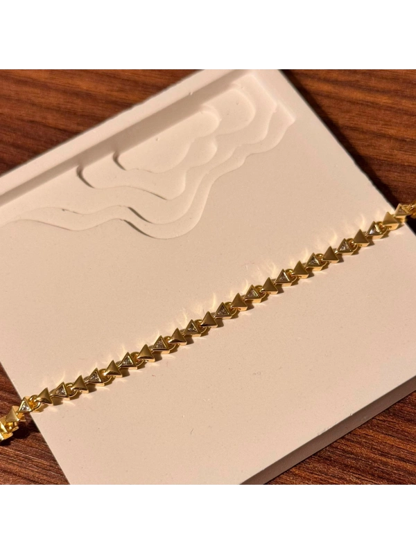 Üçgen Gold Bileklik