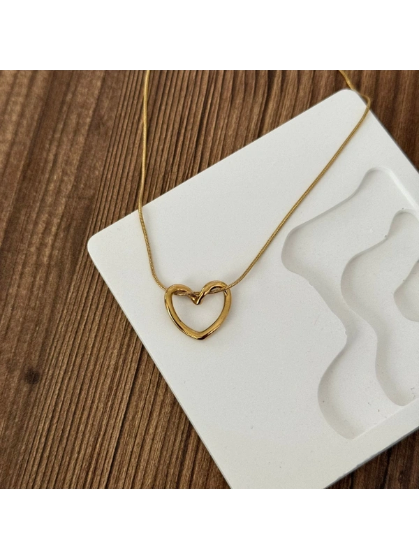 Kalp Gold Minimal Kolye