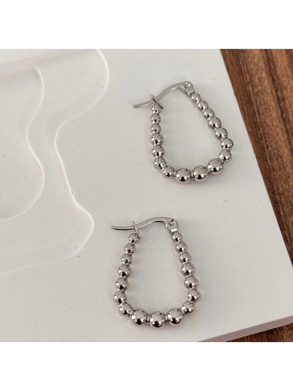Boncuk Küpe Silver