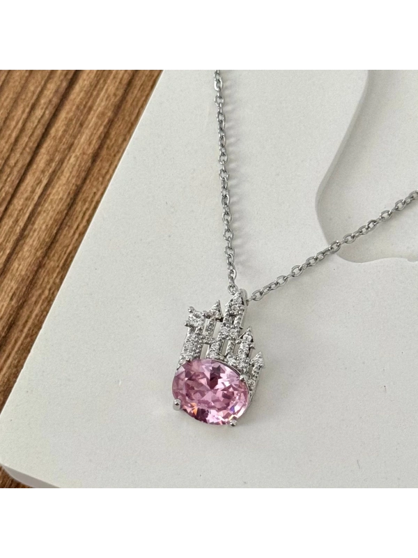Pembe Şato Kolye