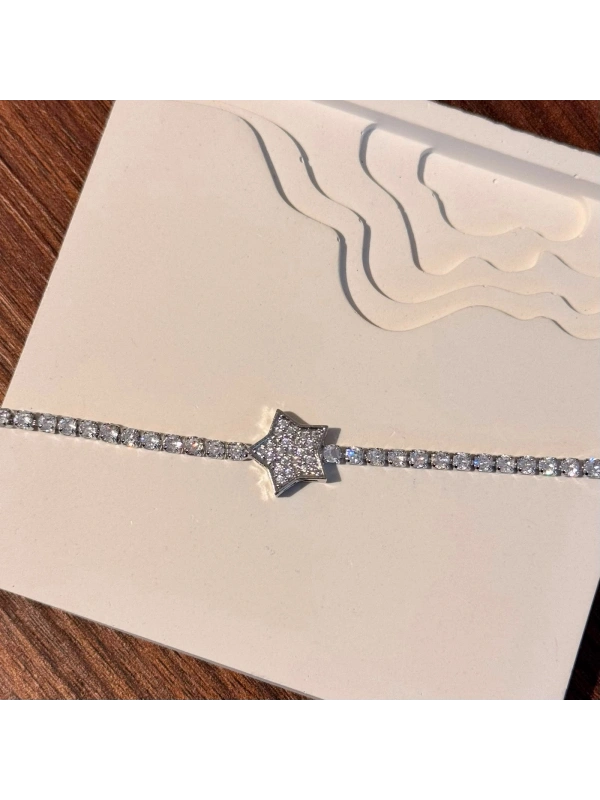 Yıldız Silver Taşlı Bileklik