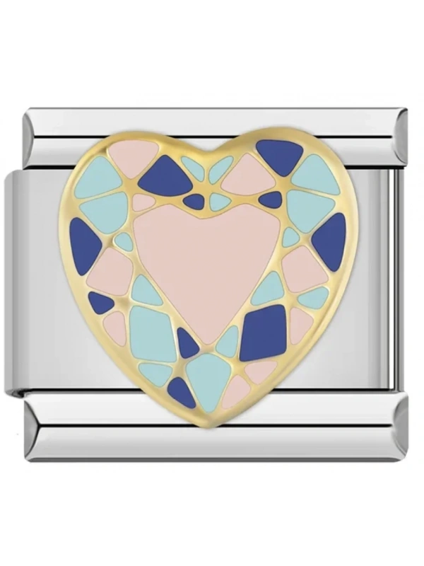 Geometrik Kalp - 233 - İtalyan Charm