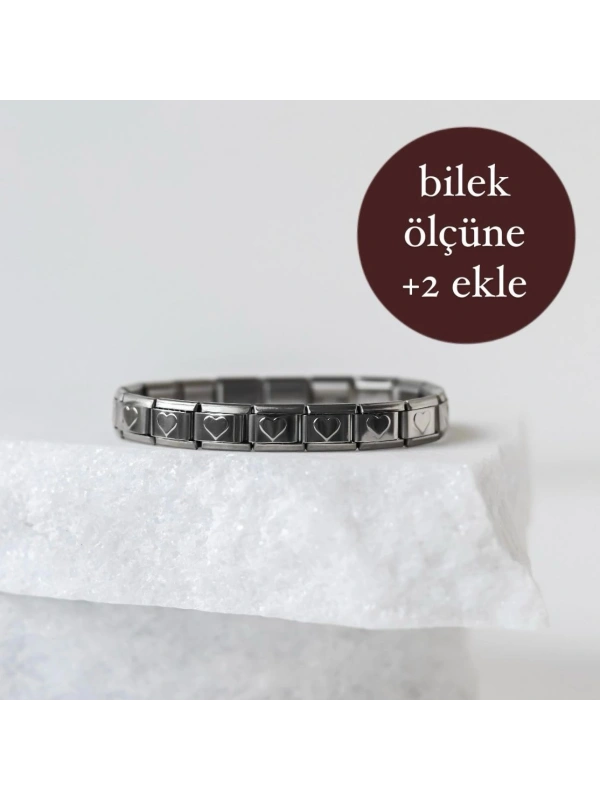 Kalpli İtalyan Charm Bileklik 1