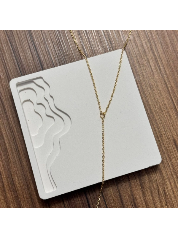 Zincir Basic Y Kolye Gold
