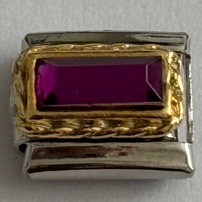 Mor Taş - İtalyan Bileklik Charmı