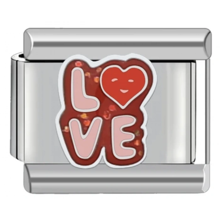 Love Kalp Yazı - 292 - İtalyan Bileklik Charmı