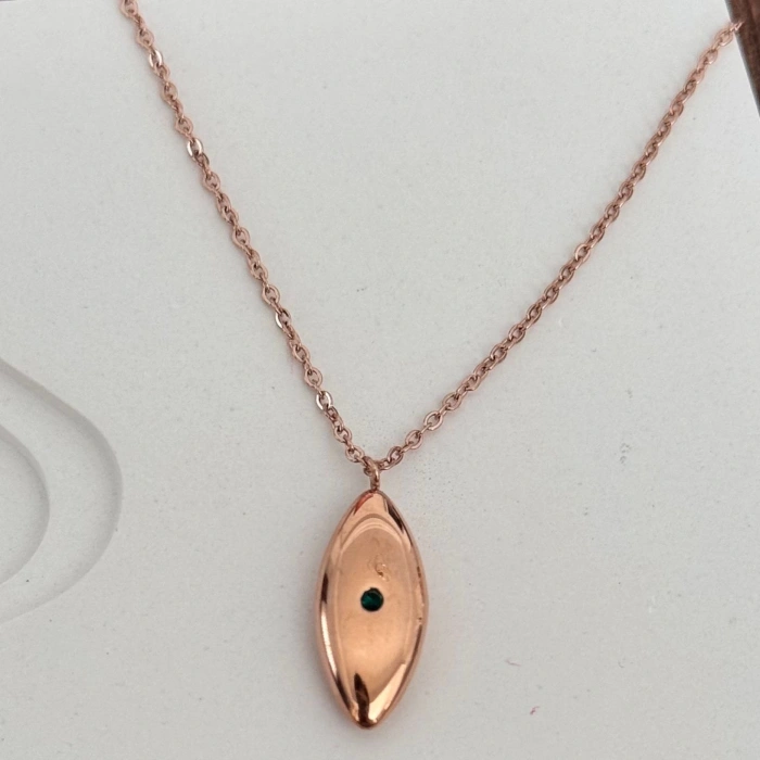Rose Göz Uzun Kolye