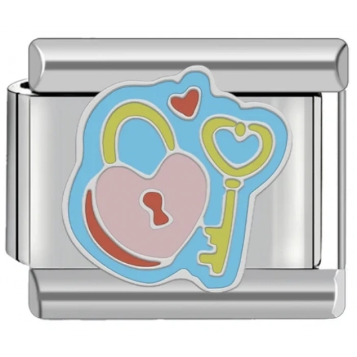 Kalp Kilidi - 295 - İtalyan Bileklik Charmı