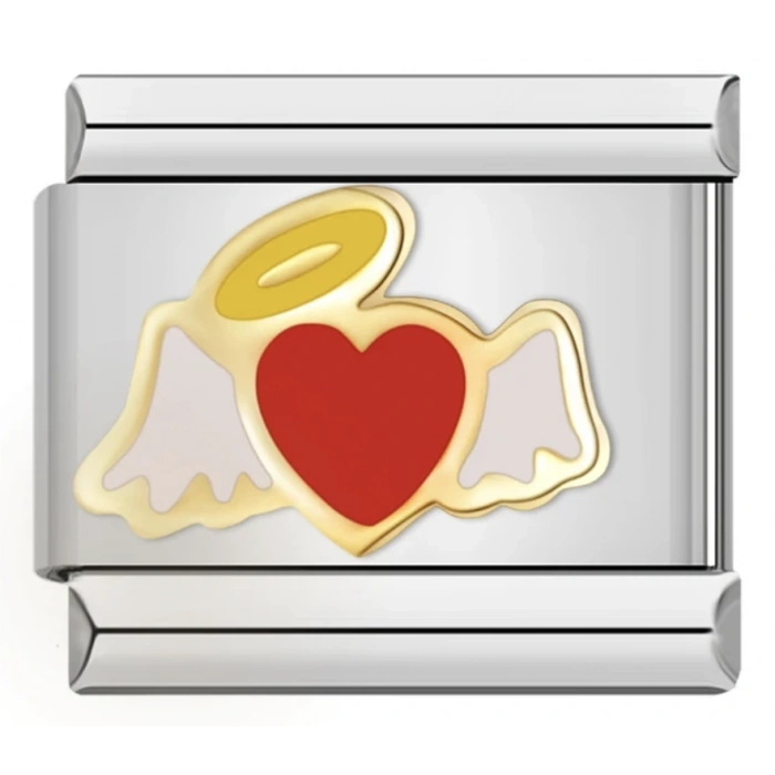 Melek Kanatlı Kalp - 103 - İtalyan Charm