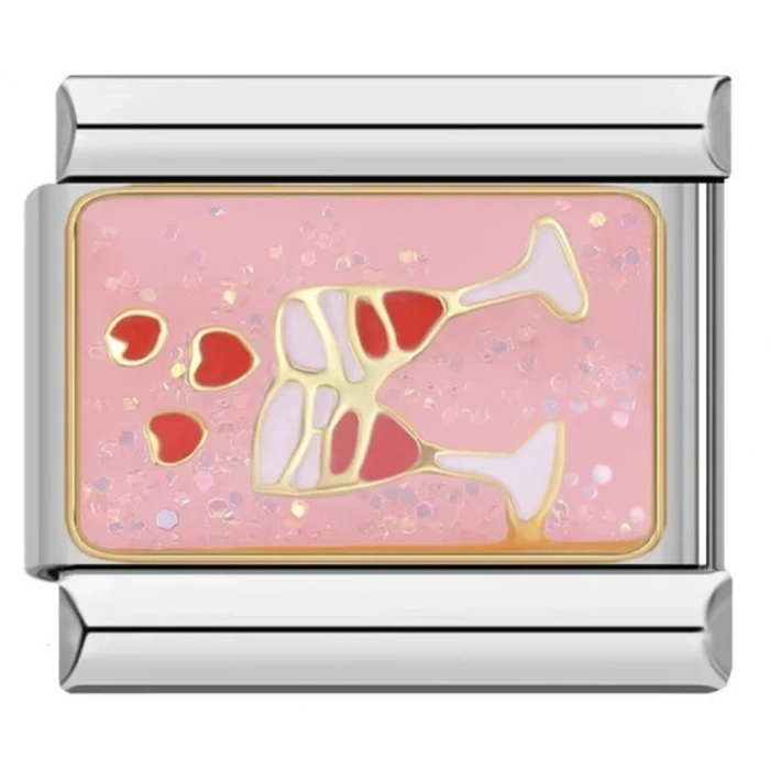 Pembe Kadehler - 1 - İtalyan Charm