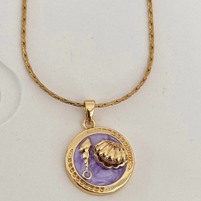 Sahil Mor Plaka Kolye