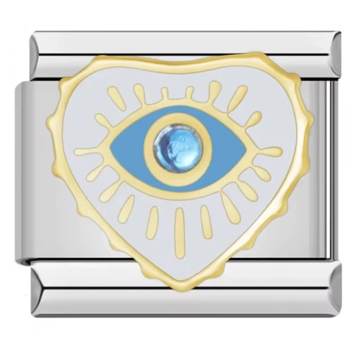 Kalpli Göz - 440 - İtalyan Bileklik Charmı