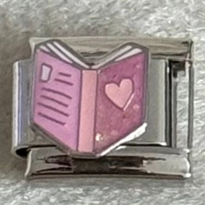 Kalpli Kitap - İtalyan Bileklik Charmı