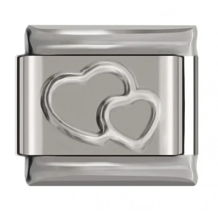 İkili Kalp - İtalyan Charm