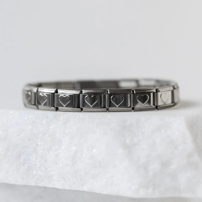 Kalpli İtalyan Charm Bileklik