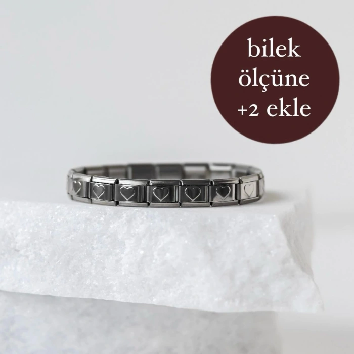 Kalpli İtalyan Charm Bileklik