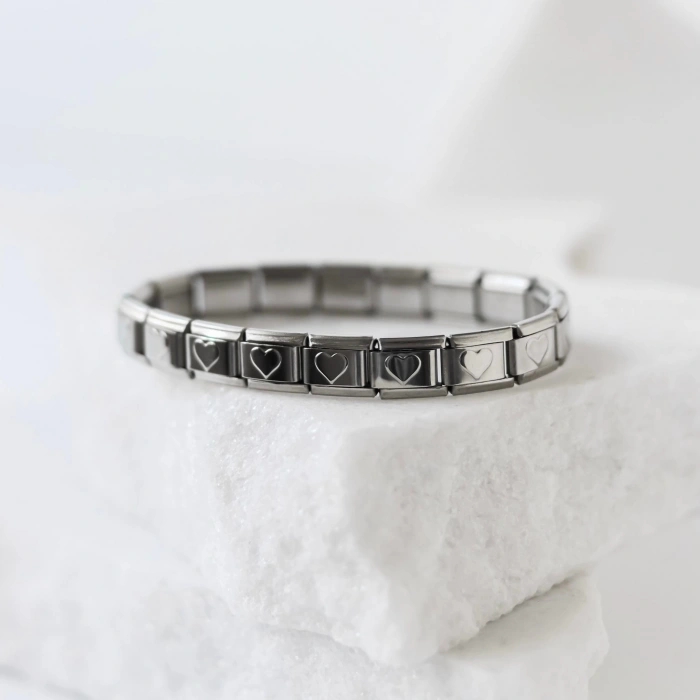 Kalpli İtalyan Charm Bileklik