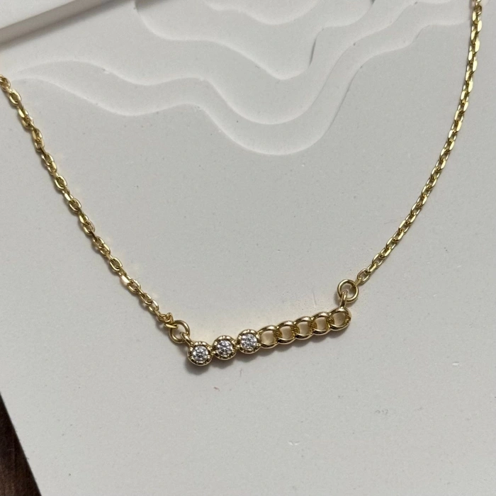 Sıralı Taşlı Kolye