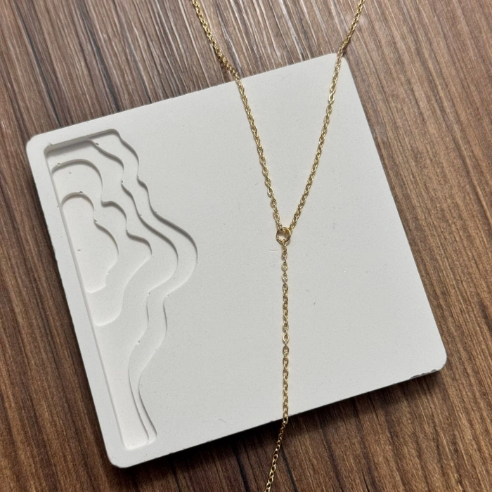 Zincir Basic Y Kolye Gold