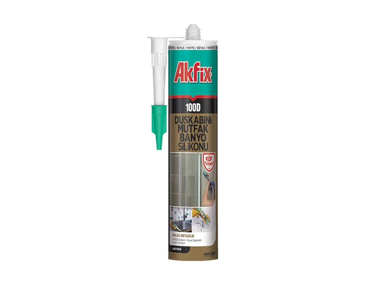 AKFİX DUŞAKABİN SİLİKONU ŞEFFAF 310ML