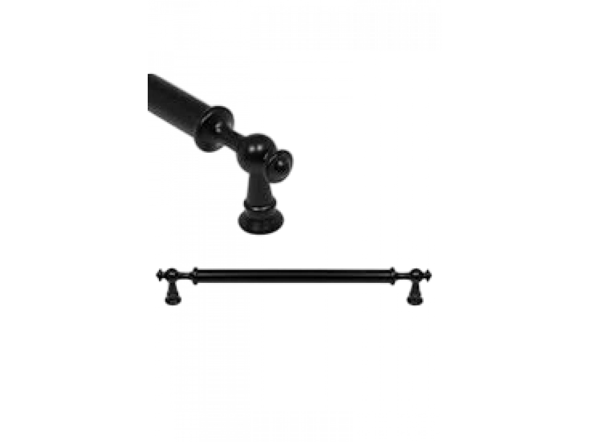 NOBEL AYVALIK DÜZ KULP MATSİYAH 160MM