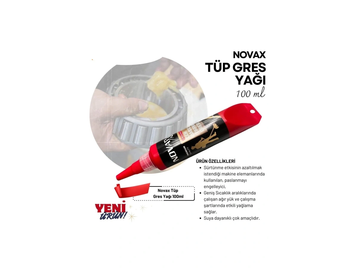 NOVAX GRES YAĞI ÇOK AMAÇLI TÜP TIRPAN GRESİ YÜKSEK KALİTE