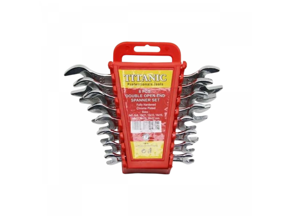 TITANIC TOOLS AÇIK ANAHTAR TAKIMI 8PCS