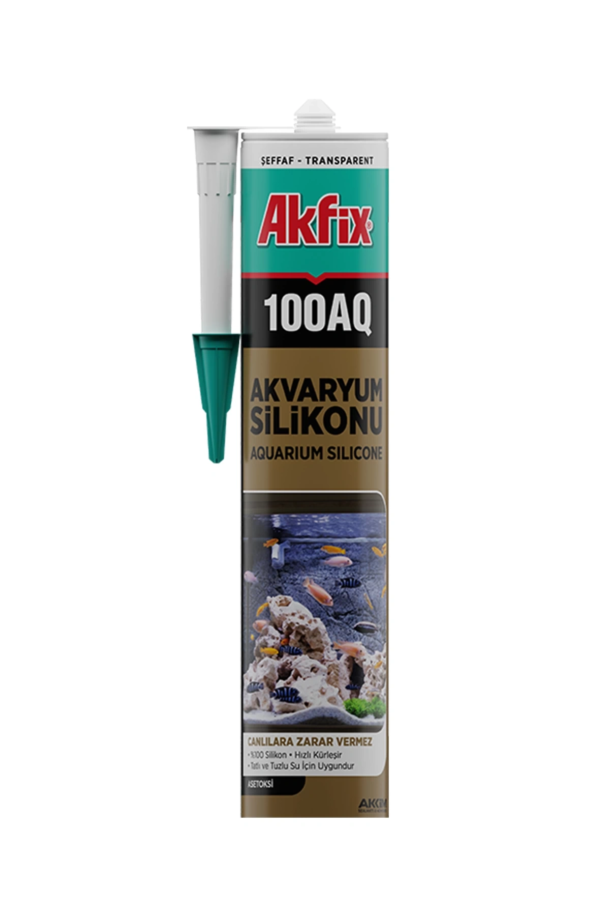 AKFİX AKVARYUM SİLİKONU ŞEFFAF 310ML