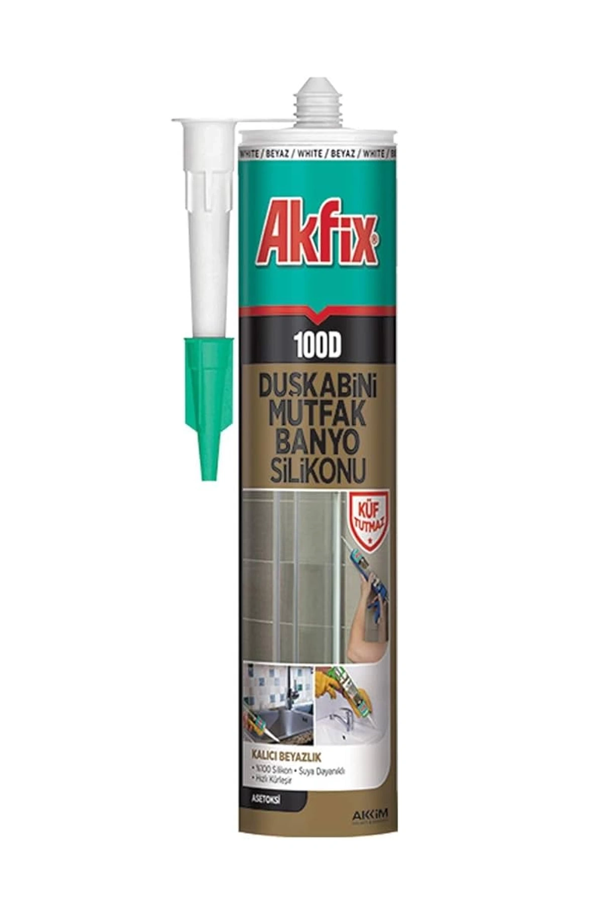 AKFİX DUŞAKABİN SİLİKONU ŞEFFAF 310ML