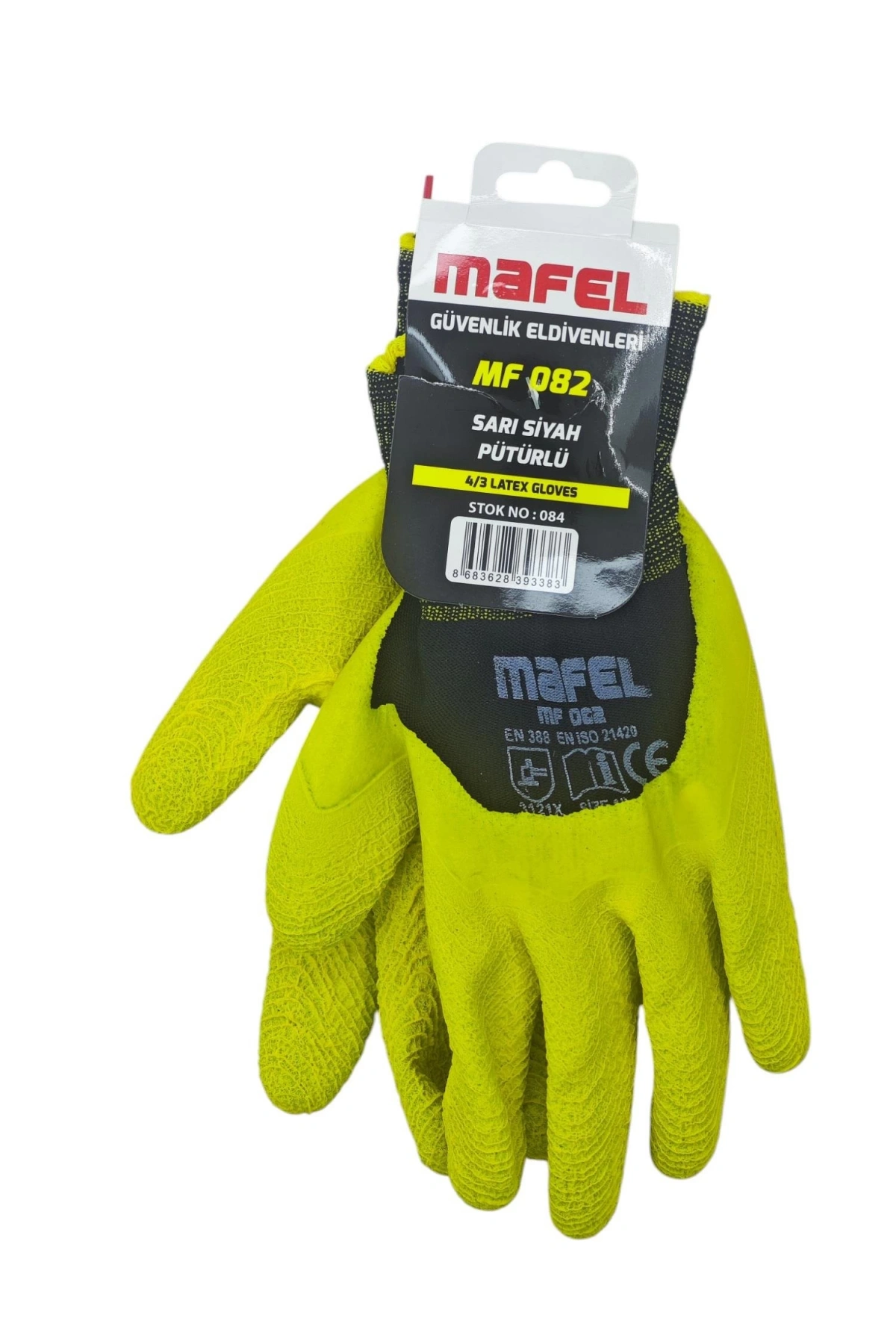 MAFEL PÜTÜRLÜ ELDİVEN SARI-SİYAH