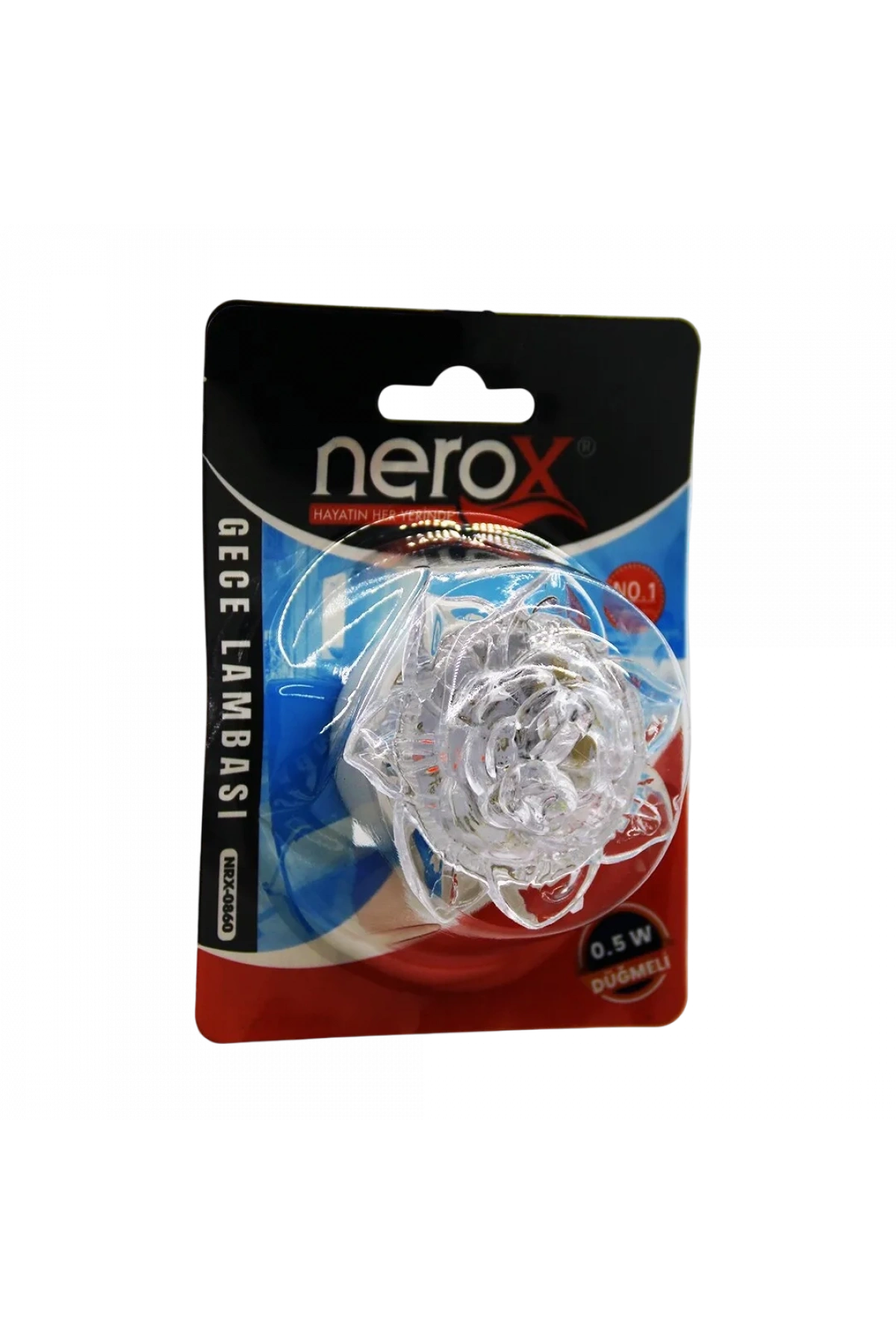 NEROX GECE LAMBASI KRİSTAL ÇİÇEK NRX-0860
