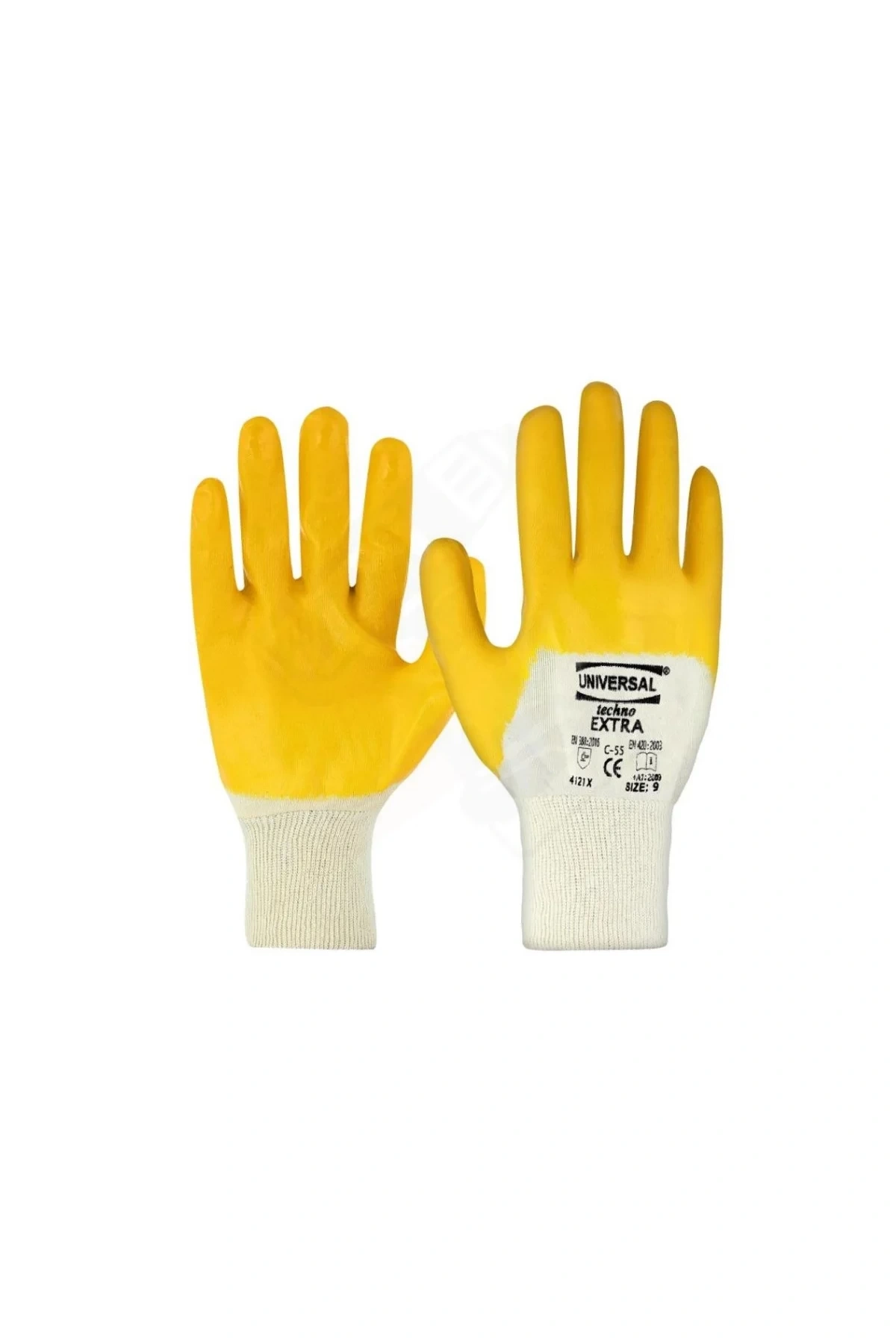 ÜNİVERSAL NİTRİL ELDİVEN SARI NO:10