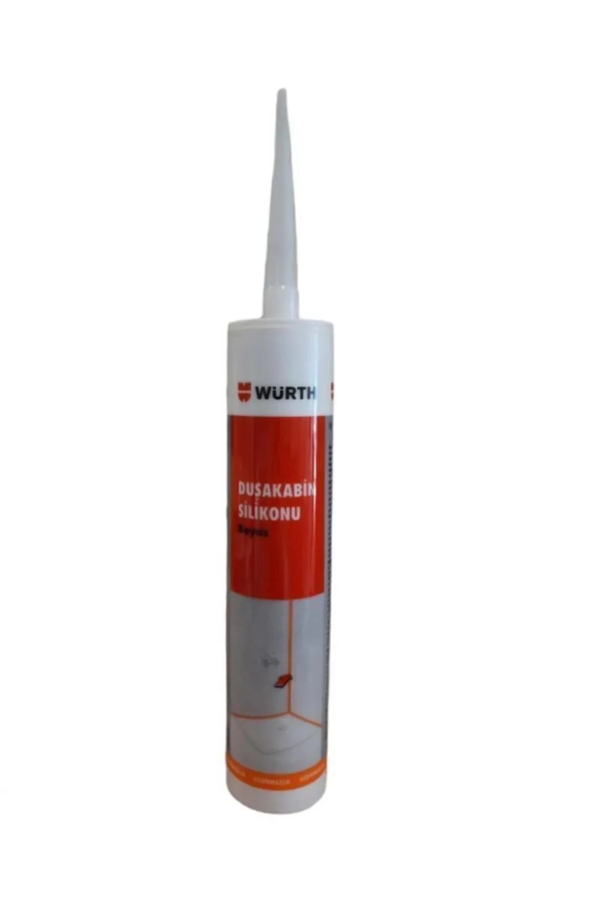 WÜRTH DUŞAKABİN SİLİKONU BEYAZ 310ML