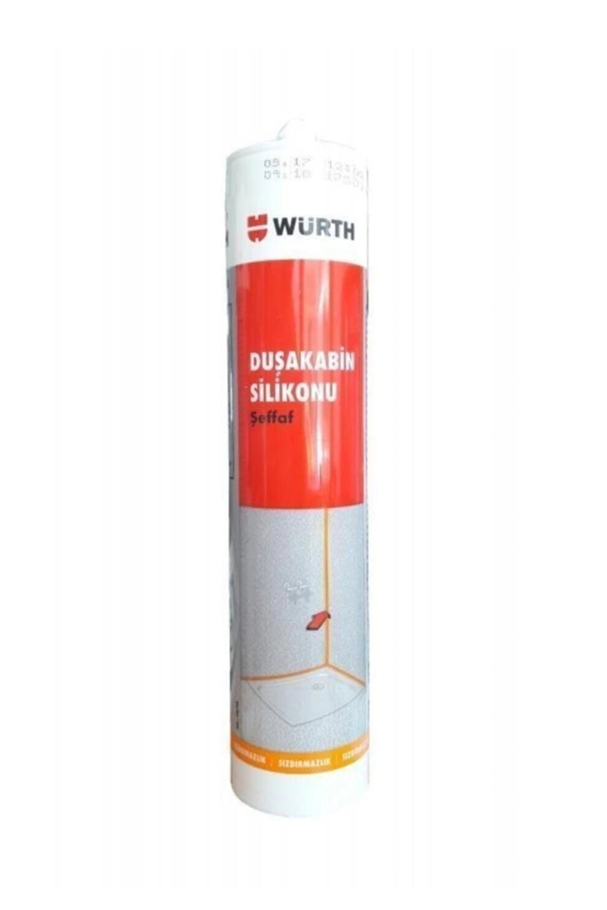 WÜRTH DUŞAKABİN SİLİKONU ŞEFFAF 310ML