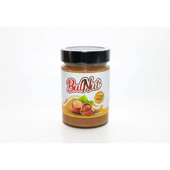 340 gr Bulnut Şekersiz Fındık ezmesi %100 Fındık