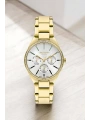 Fosforlu Gold Renk Çelik Kordon&kasa Kadın Kol Saati Bileklik Hediyeli Sdlc009