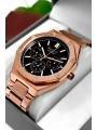 Erkek Kol Saati Rose Renk Çelik Kordon ve Kasa, Function sdfer001