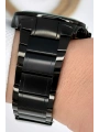 Function Erkek Kol Saati Çelik Kordon Siyah Bileklik Hediyeli 3atm Sdfer059