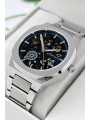 Otomatik Erkek Saati, Gümüş Renk Çelik Kordon&Kasa, Mavi Kadran, Cam Arka Kapak sdfer078