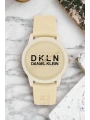 Kadın Kol Saati Bej Renk Silikon Kordon&kasa Dk.1.12645.6 Sddk073