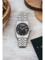 Commes Çift Takvimli Gümüş-siyah Çelik Kordon Çelik Kasa Kadın Kol Saati Sdcms035