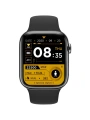 Akıllı Saat Sesli Görüşme Özellikli Parlak Kasa Spor Modlu 45mm Unisex Siyah-Siyah DW67