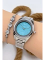 Ferrucci Kadın Kol Saati Gümüş Renk Çelik Kordon Çelik Kasa Gümüş-mavi Sdfer144