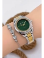 Ferrucci Kadın Kol Saati Gümüş-Gold Renk Çelik Kordon Çelik Kasa Gümüş-Gold-Yeşil sdfer144