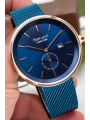 3atm Suya Dayanıklı Erkek Kol Saati, Çelik Kordon & Özel Tasarım, Lacivert Sdfer161