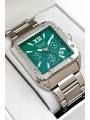 Function Erkek Kol Saati, Çelik Kordon 3atm Suya Dayanıklı Gümüş-yeşil Sdfer168