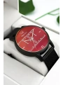 Erkek Kol Saati Çelik Kordon Siyah Bileklik Hediyeli 3atm Sdfer173