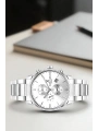 Exclusive Erkek Kol Saati Çelik Kordon&Kasa Gümüş-Beyaz sddk099
