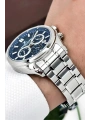 Exclusive Erkek Kol Saati Çelik Kordon&Kasa Gümüş-Mavi sddk100